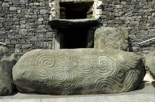 Irish Pagan Symbols on Newgrange Passage Tomb, © 2010 Dept. Environment, Heritage & Local Government.